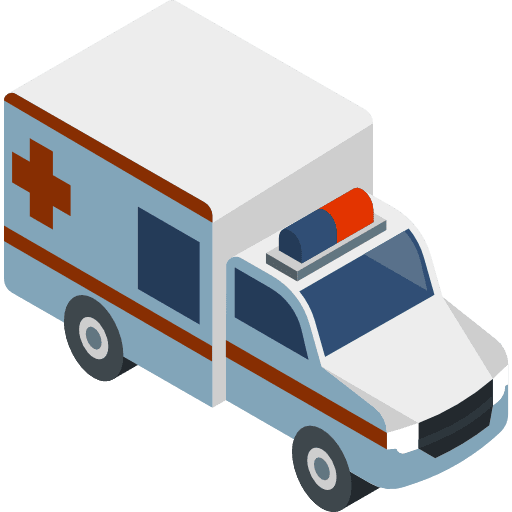 Ambulance transport emergency healthcare and medical icon
