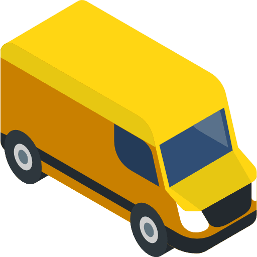 Van car transportation vehicle icon