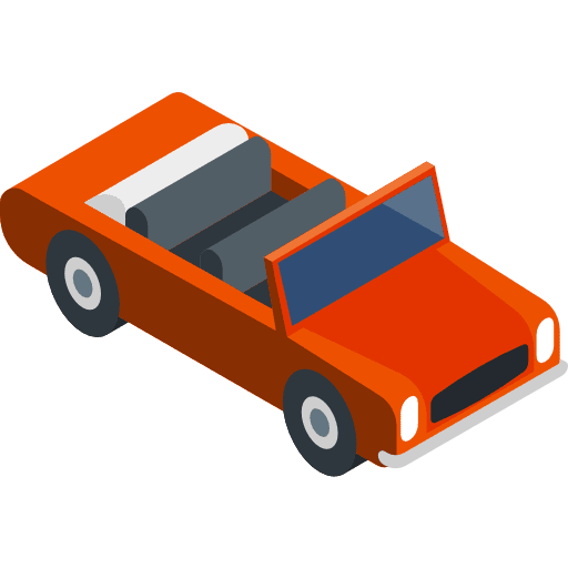 Cabriolet convertibles car transportation icon
