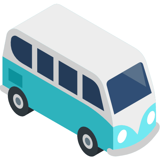 Minibus vehicle public transport transportation icon
