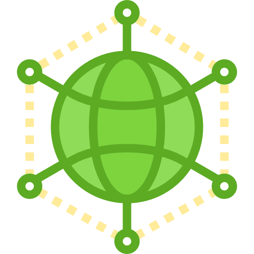 Global network multimedia earth grid worlwide icon