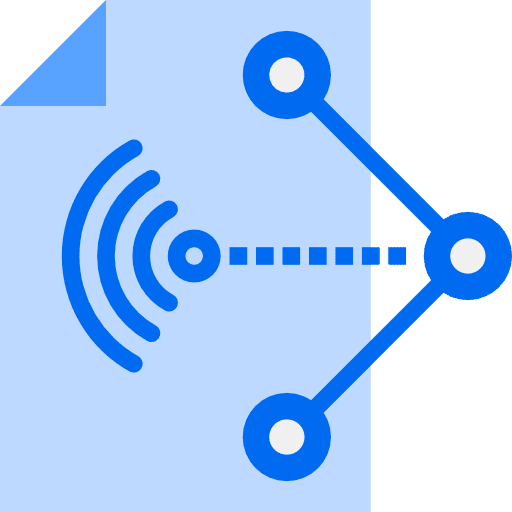 Sharing sharing files and folders document icon