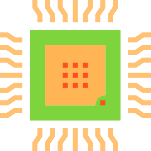 Hardware cpu computer processor icon