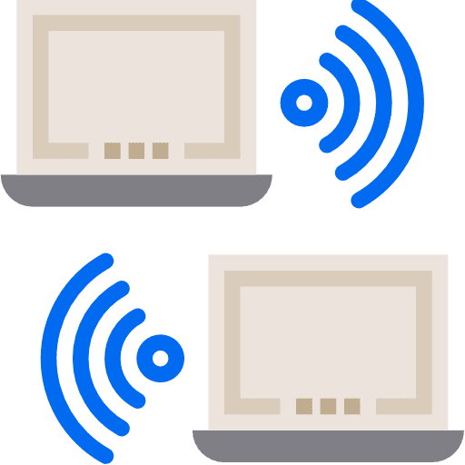 Wireless technology wifi multimedia icon