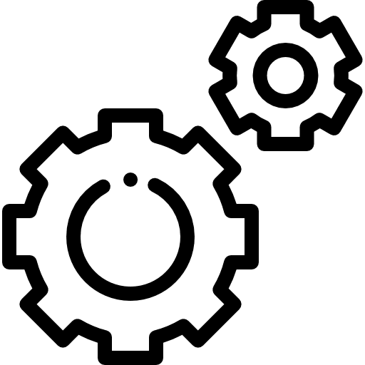 Gears cogwheel construction and tools mechanics icon