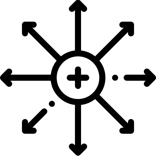 Positive ion magnetic education positive icon