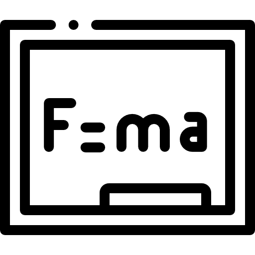 Formula education blackboard physics icon