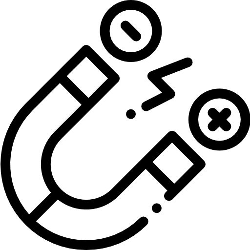 Magnet physics magnetism magnet icon