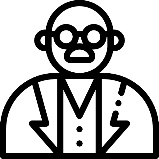 Scientist people science user icon