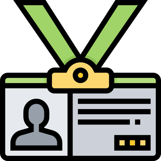 Card identity identification pass icon