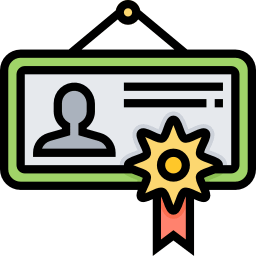 Certificate business agreement certificate icon