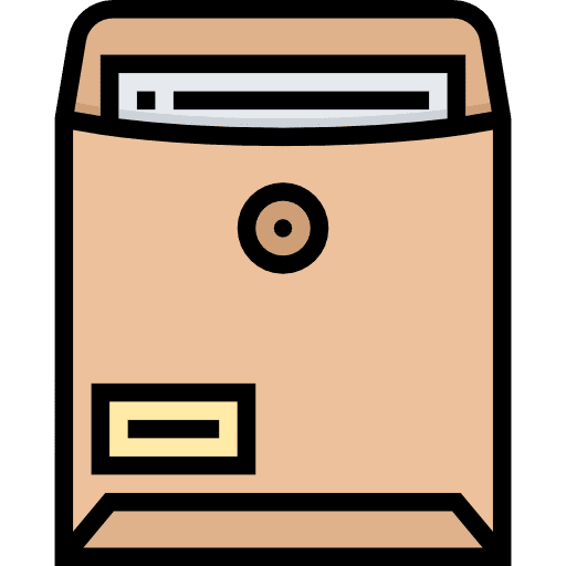 Confidential private dossier secure icon