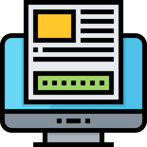 Resume information interface computer icon