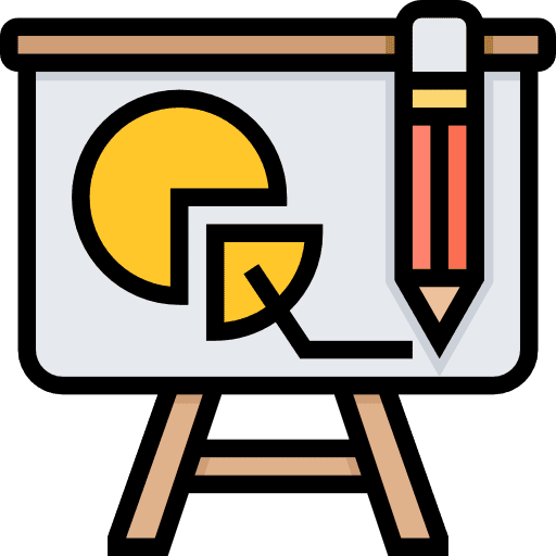 Business statistics seo and web stats icon