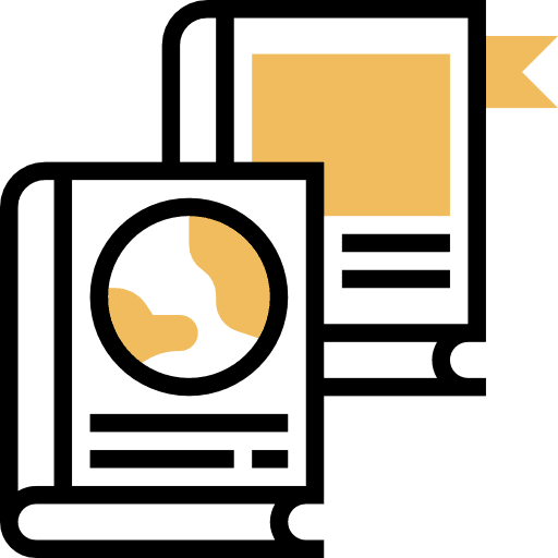 Books charity text book educative icon