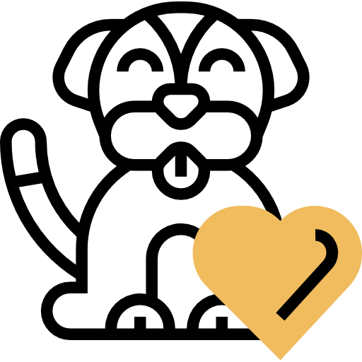 Dog animal canine charity icon