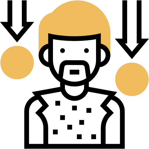 Pauper charity indigent person icon