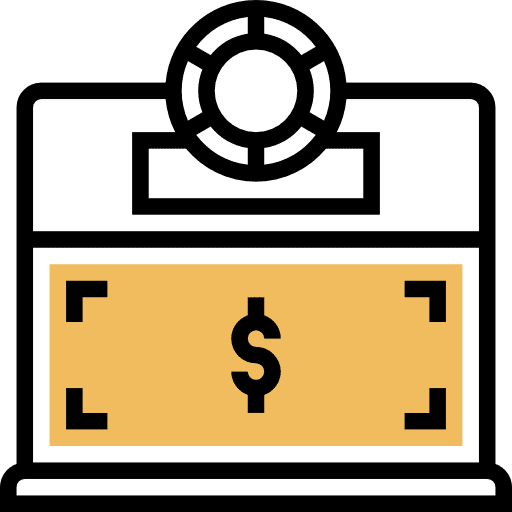 Saving money donate fundraising solidarity icon