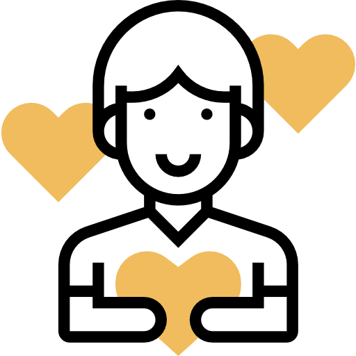 Volunteer people person donation icon