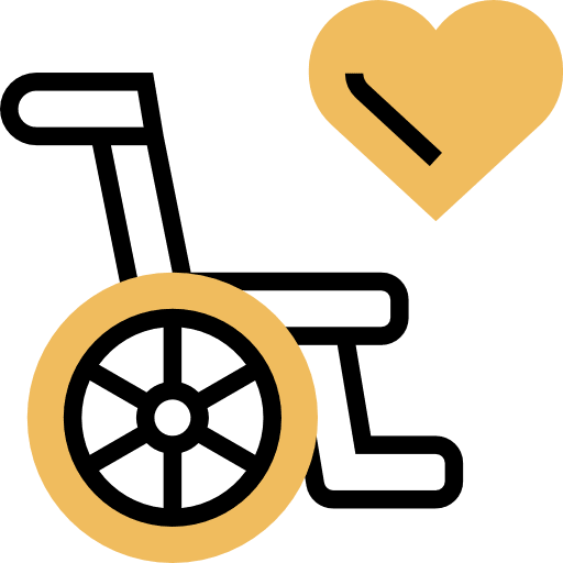Wheelchair disability transport disabled icon