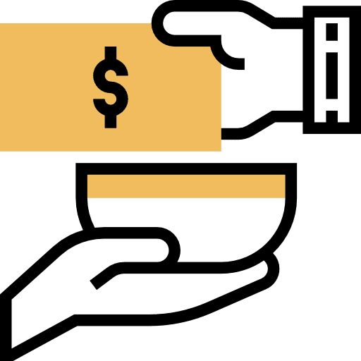 Donate money donation charity icon