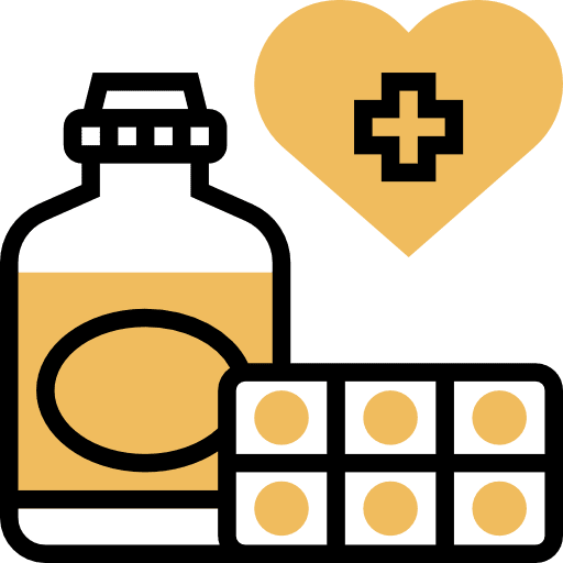 Medicine drugs pills medical icon