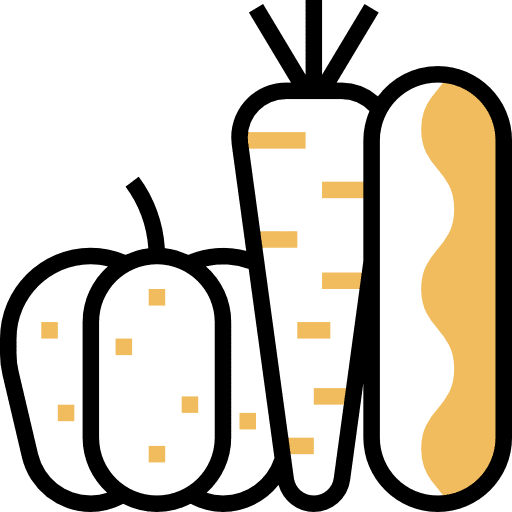 Vegetables farming and gardening vegetable garden vegetarian icon