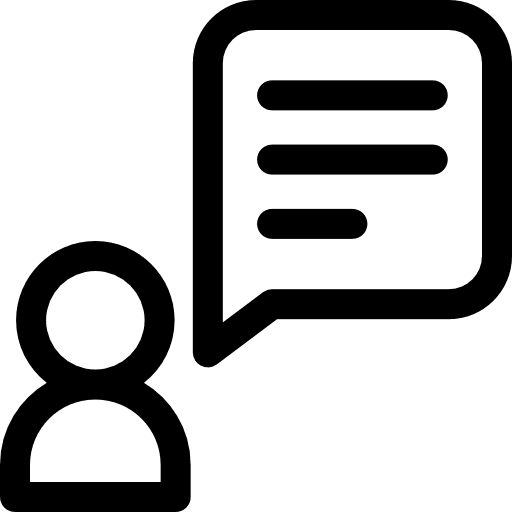 Interview negotiation user human resources icon