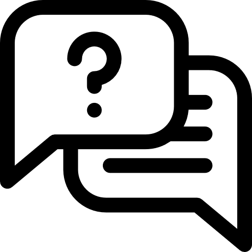 Question text chat problematic icon