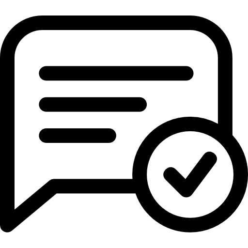 Negotiating message check mark negotiating icon