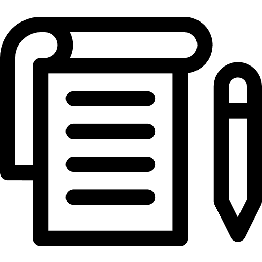 Notepad pencil book writing tool icon