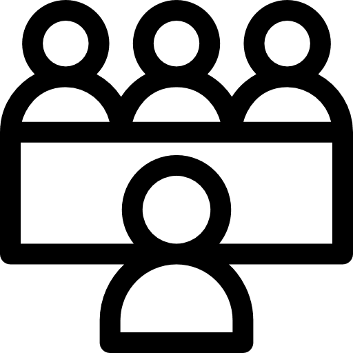 Interview business and finance job human resources icon