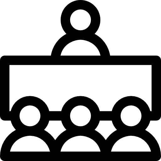 Interview people boss seo and web icon