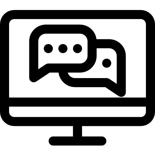 Interview social media boss user icon