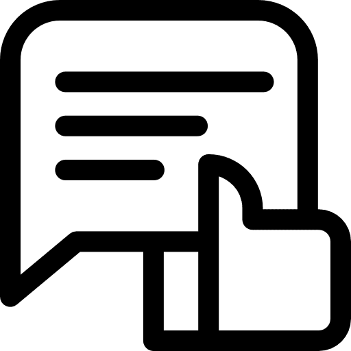 Like hand speech bubble thumb up icon