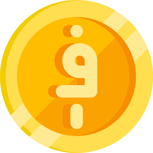 Afghani money afghani coin icon