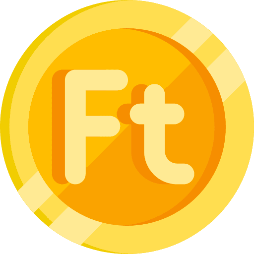 Forint forint economy coin icon
