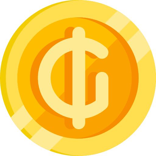 Guarani currency money exchange icon