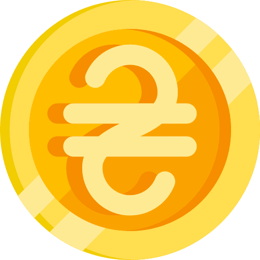Hryvna exchange economy business and finance icon