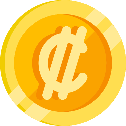 Colon money coin business and finance icon