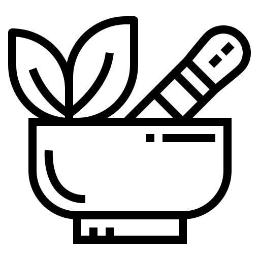 Herbal confort therapy wellness icon