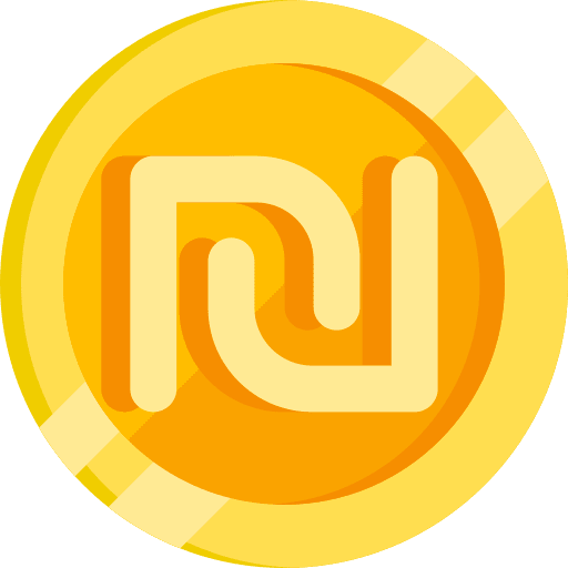 Shekel business and finance shekel coin icon
