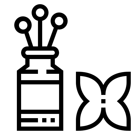 Aromatherapy therapy liquid flower icon