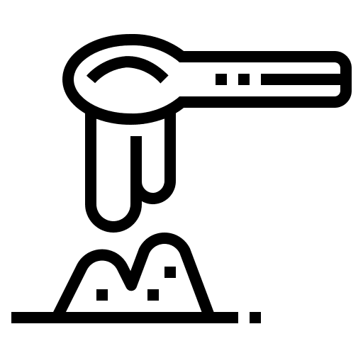 Scoop dipper tools and utensils scoop icon
