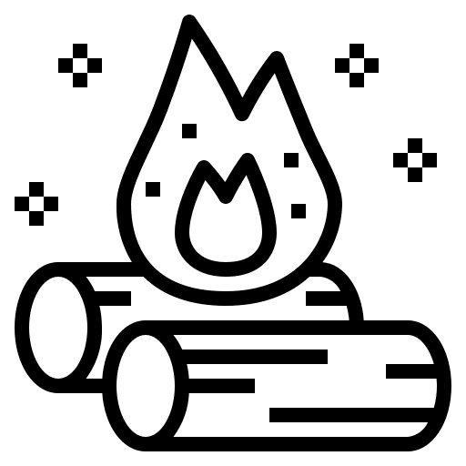 Bonfire burn miscellaneous nature icon