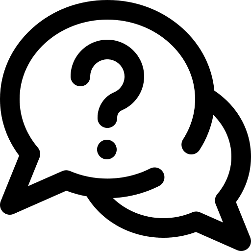 Communication inquiry conversation speech bubble icon