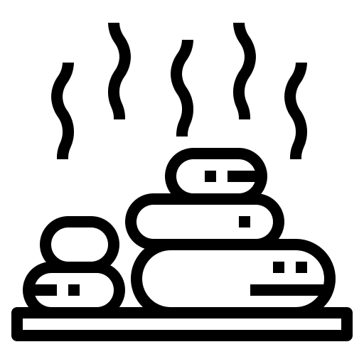 Stones spa relaxation stones icon