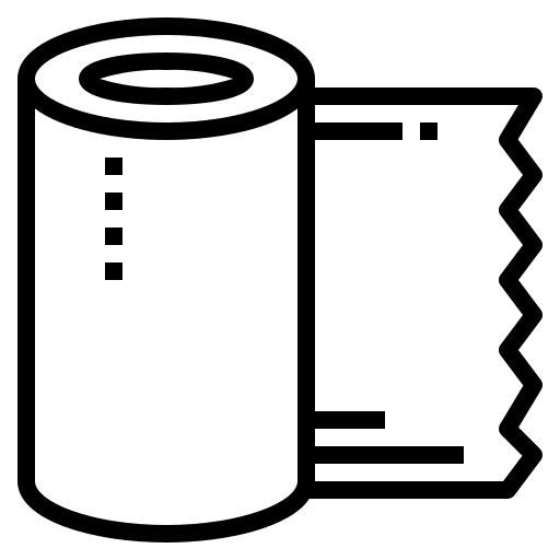 Tissue roll out paper roll papers icon