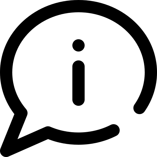 Info communications enquiry circular icon
