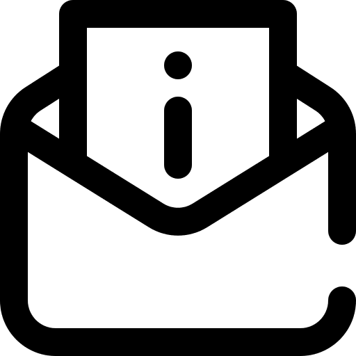 Mail information important info icon